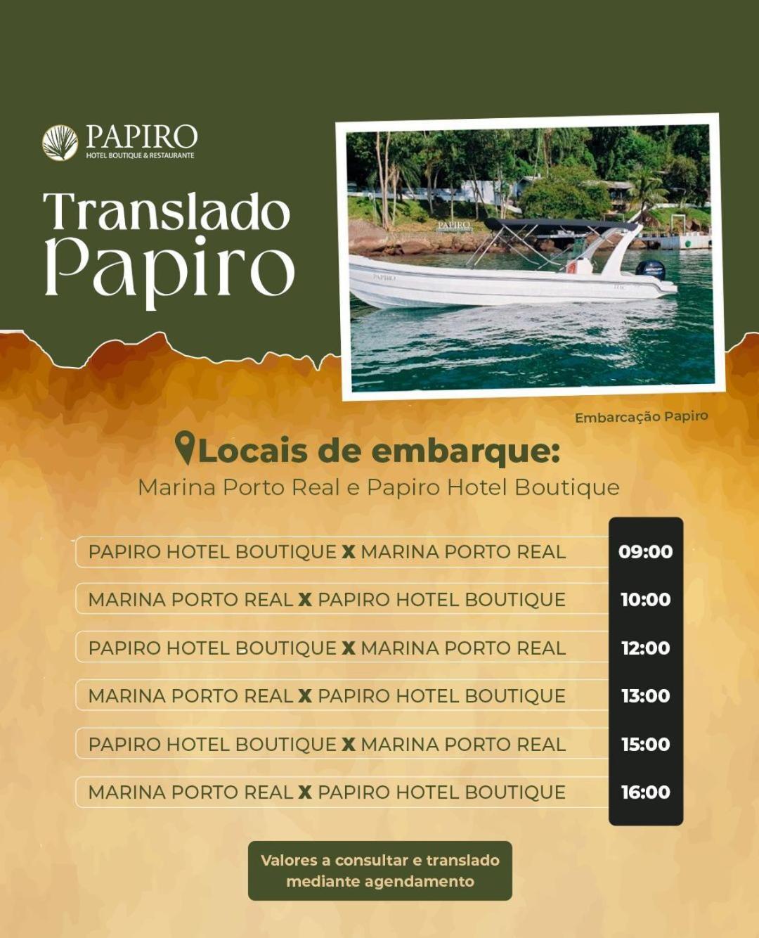 Pousada Papiro Boutique Abraão Exterior foto